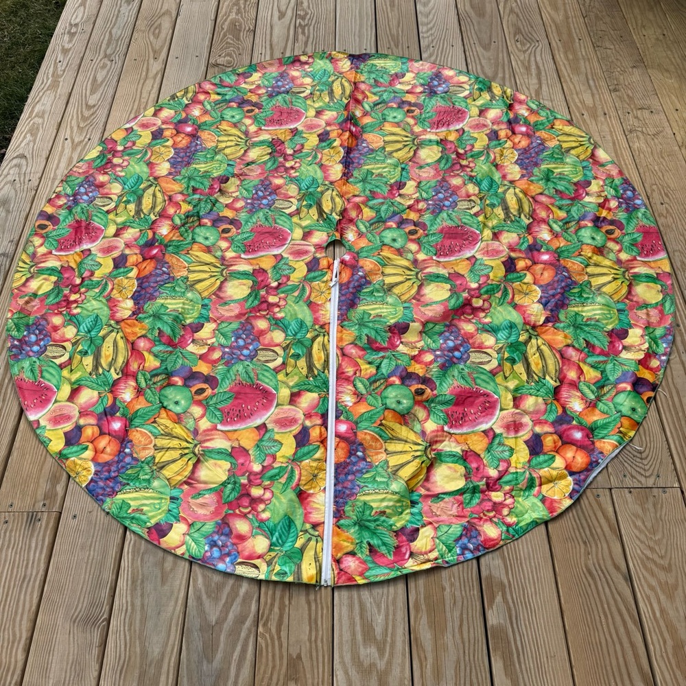 Vintage Tropical Fruit Pattern Tablecloth